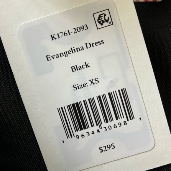 NWT Love Shack Fancy Evangelina Black Lace Mini Dress Size X Small - Picture 9 of 10